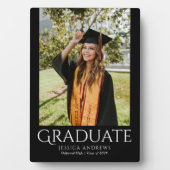 シンプル卒業スタイリッシュモダン写真 フォトプラーク (正面)