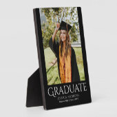 シンプル卒業スタイリッシュモダン写真 フォトプラーク (側面)