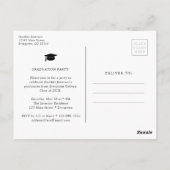 シンプル卒業モダンはがき ポストカード (裏面)