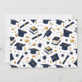 シンプル卒業モダンパーティー招待状 招待状 (裏面)