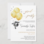 シンプル卒業党招待状 招待状 (正面)