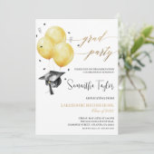 シンプル卒業党招待状 招待状 (スタンド正面)