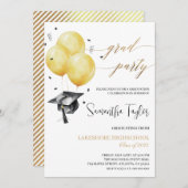 シンプル卒業党招待状 招待状 (正面/裏面)