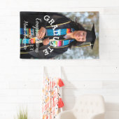 シンプル卒業写真とレタはっきりしたーバナー 横断幕 (インサイチュ)