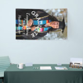 シンプル卒業写真とレタはっきりしたーバナー 横断幕 (トレードショー)