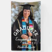 シンプル卒業写真とレタはっきりしたーバナー 横断幕 (縦)