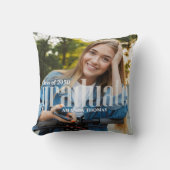 シンプル卒業写真テンプレートカスタム クッション (正面)