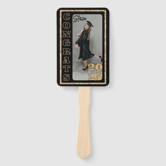 シンプル卒業写真ハンドファンカスタムグラッド ハンドファン (正面)