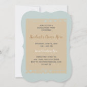 シンプル卒業写真パーティー 招待状 (裏面)