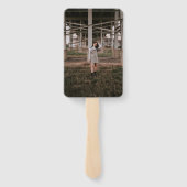 シンプル卒業写真モダン卒業 ハンドファン (裏面)