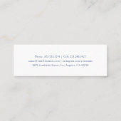 シンプル卒業名 コーリングカード (裏面)