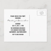 シンプル卒業式はがき、ターコイズ インビテーションポストカード (裏面)