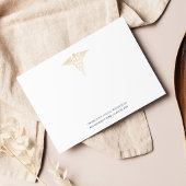 シンプル卒業式2025年ナースピン留め サンキューカード