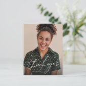 シンプル卒業感謝してい写真 ポストカード (スタンド正面)