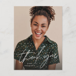 シンプル卒業感謝してい写真 ポストカード