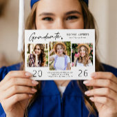 シンプル卒業生3写真部卒業 案内状