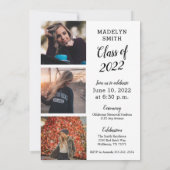 シンプル卒業発表と招待状 カード (裏面)