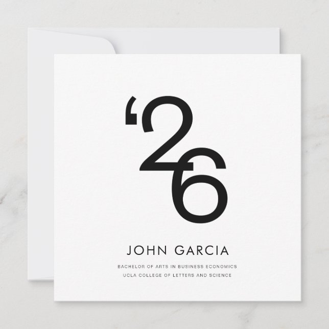 シンプル卒業発表 (正面)