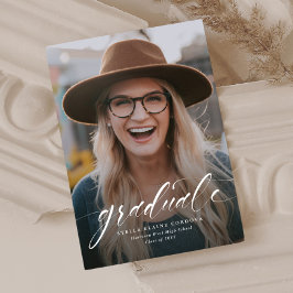 シンプル卒業発表