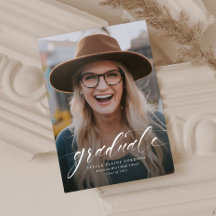 シンプル卒業発表