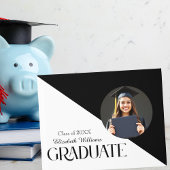 シンプル卒業白黒白 ゲストブック