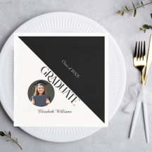 シンプル卒業白黒白