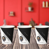 シンプル卒業白黒白 紙コップ