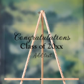 シンプル卒業祝いミニマルハタ アクリルサイン (ニュートラル)