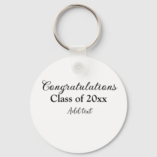 シンプル卒業祝いミニマルハタ キーホルダー (正面)