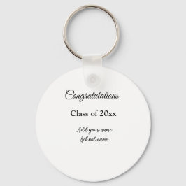 シンプル卒業祝いミニマルハタ キーホルダー