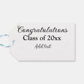 シンプル卒業祝いミニマルハタ ギフトタグ (裏面横)