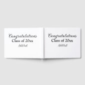 シンプル卒業祝いミニマルハタ ゲストブック (全面)