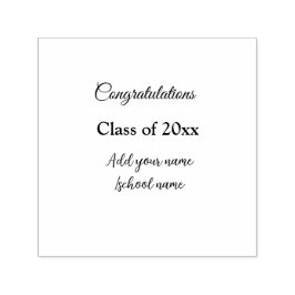 シンプル卒業祝いミニマルハタ セルフインキングスタンプ