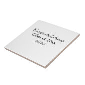 シンプル卒業祝いミニマルハタ タイル (側面)