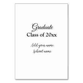 シンプル卒業祝いミニマルハタ テーブルナンバー