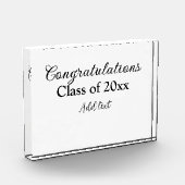 シンプル卒業祝いミニマルハタ フォトブロック (左)