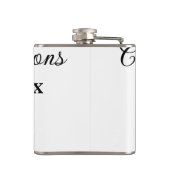 シンプル卒業祝いミニマルハタ フラスク (裏面)