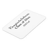 シンプル卒業祝いミニマルハタ マグネット (左側)