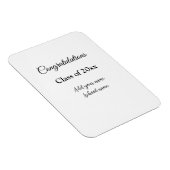 シンプル卒業祝いミニマルハタ マグネット (右側)