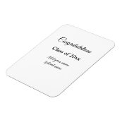 シンプル卒業祝いミニマルハタ マグネット (左側)