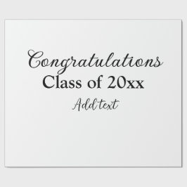 シンプル卒業祝いミニマルハタ ラッピングペーパー