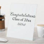 シンプル卒業祝いミニマルハタ 台座サイン (インサイチュ)