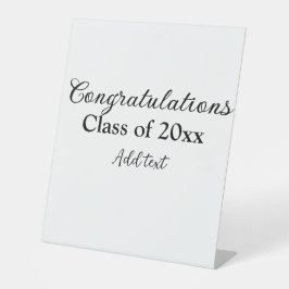 シンプル卒業祝いミニマルハタ 台座サイン