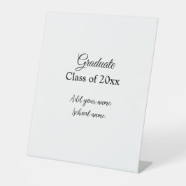 シンプル卒業祝いミニマルハタ 台座サイン