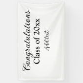 シンプル卒業祝いミニマルハタ 横断幕 (縦)