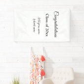 シンプル卒業祝いミニマルハタ 横断幕 (インサイチュ)