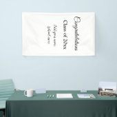 シンプル卒業祝いミニマルハタ 横断幕 (トレードショー)