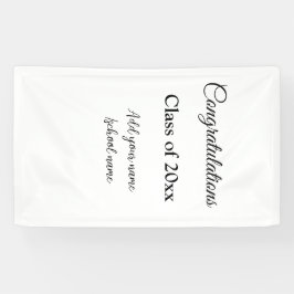 シンプル卒業祝いミニマルハタ 横断幕