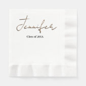 シンプル卒業 縁ありランチョンナプキン (正面)