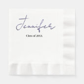 シンプル卒業 縁ありランチョンナプキン (正面)